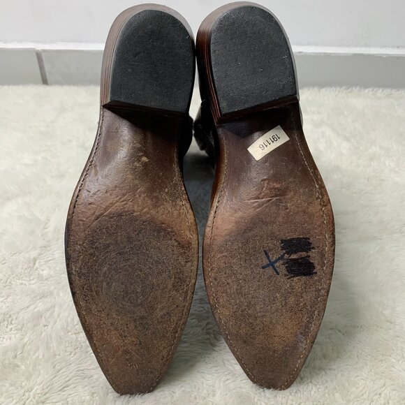 Lucchese 1883 Men's Brown Leather Lizard Western Cowboy Boots Size 9 - Picture 10 of 10